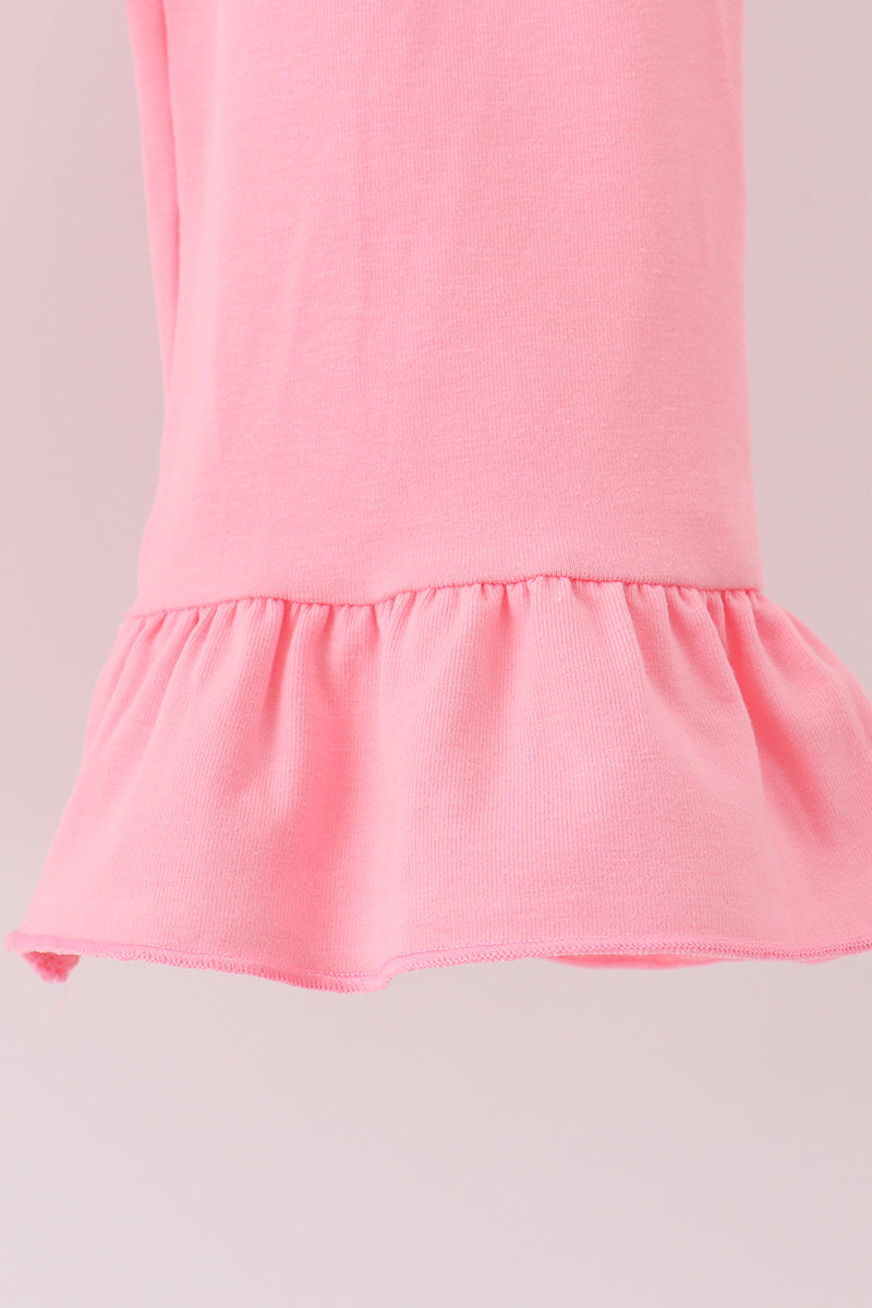 Green mallard ruffle pants set