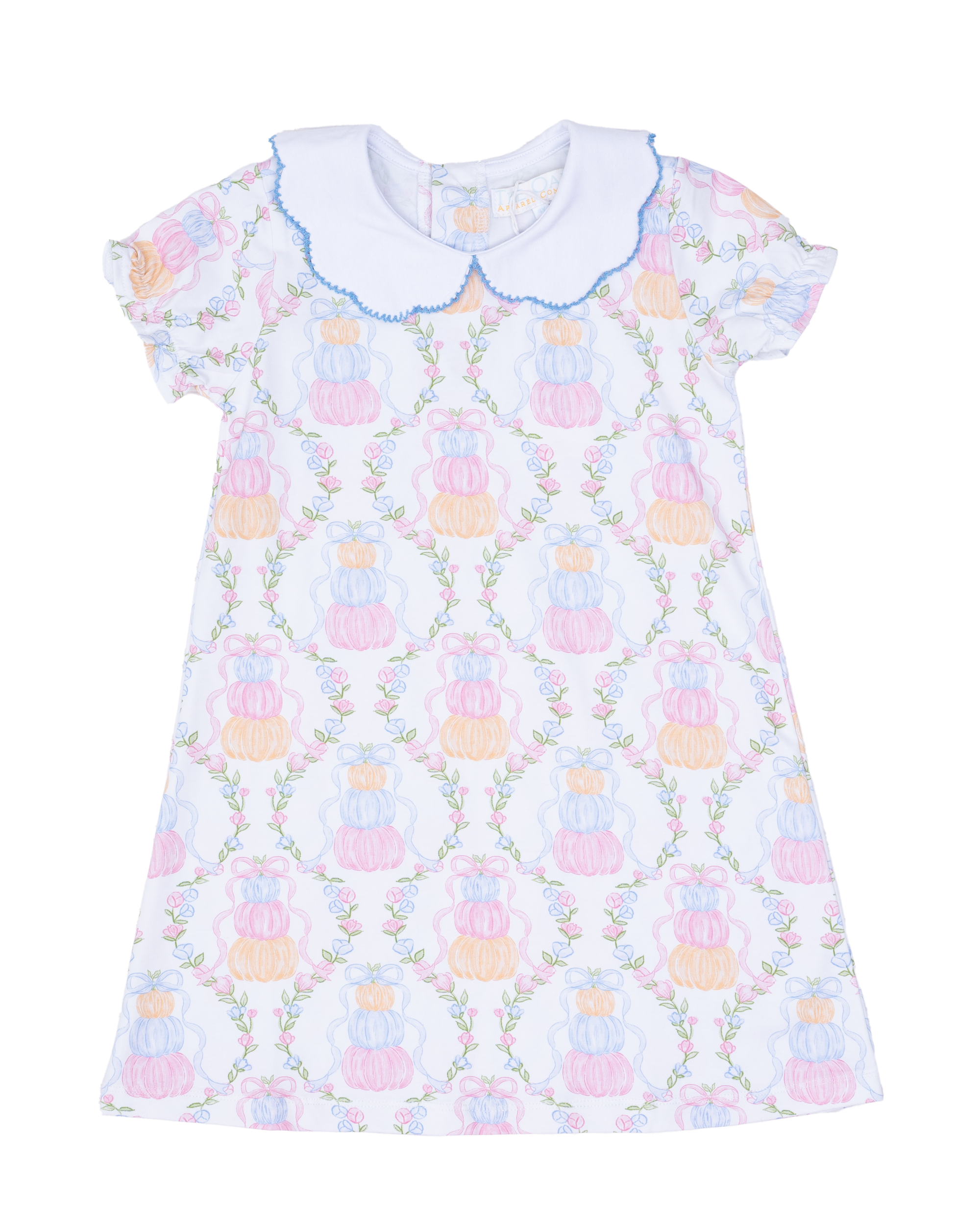 Presley Kait Pumpkin Trellis Dress