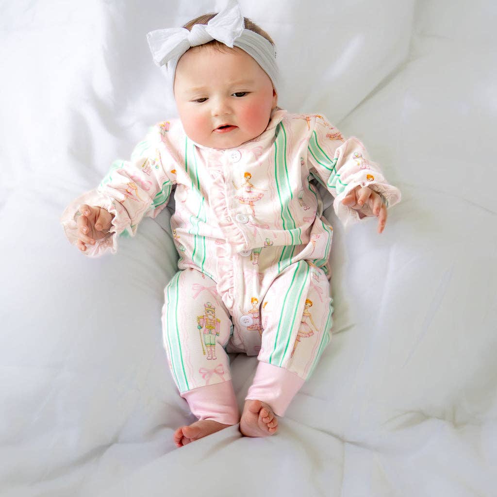 Christmas 2025 Pajamas - Baby Ruffle Buttflap - Nutcracker