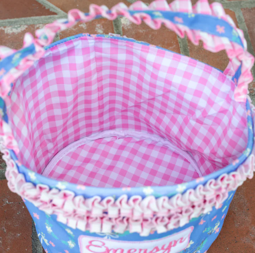 Easter Egg Hunt Embroidery Blanks - Girls He is Risen