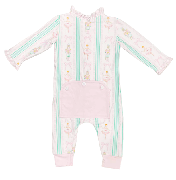 Christmas 2025 Pajamas - Baby Ruffle Buttflap - Nutcracker
