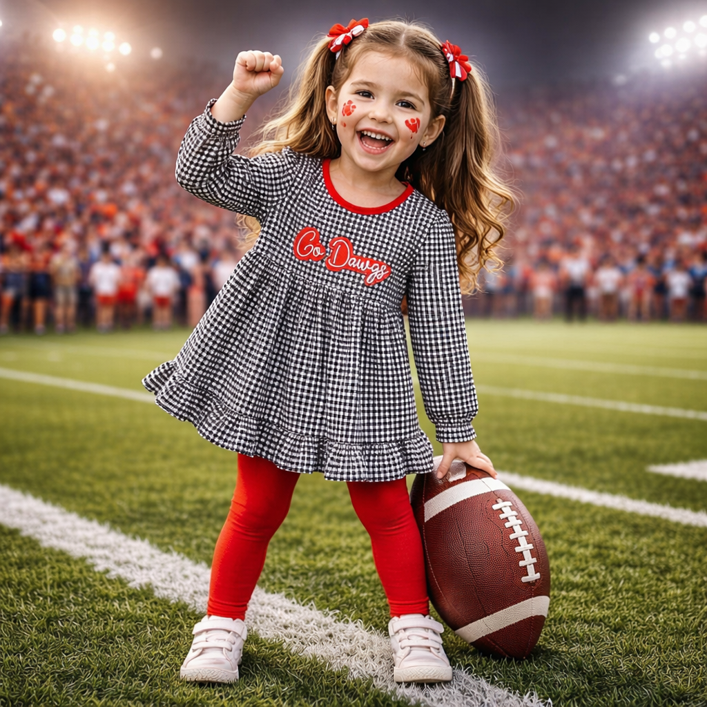 Red Georgia Embroidery Pants set