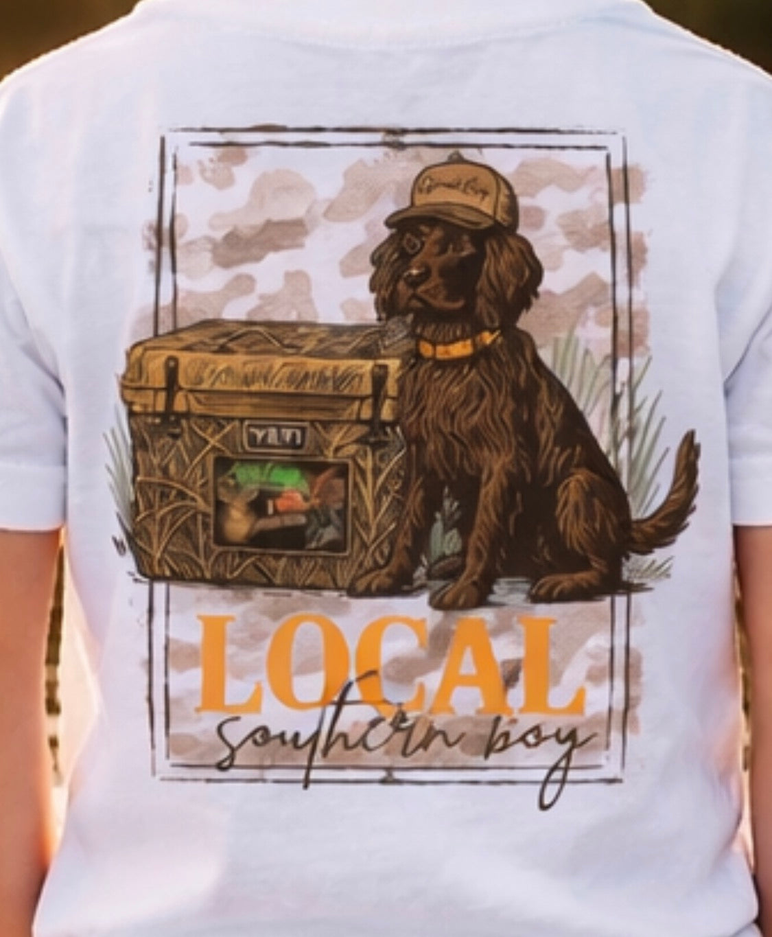 Camo T-shirt with hunting graphics for boys