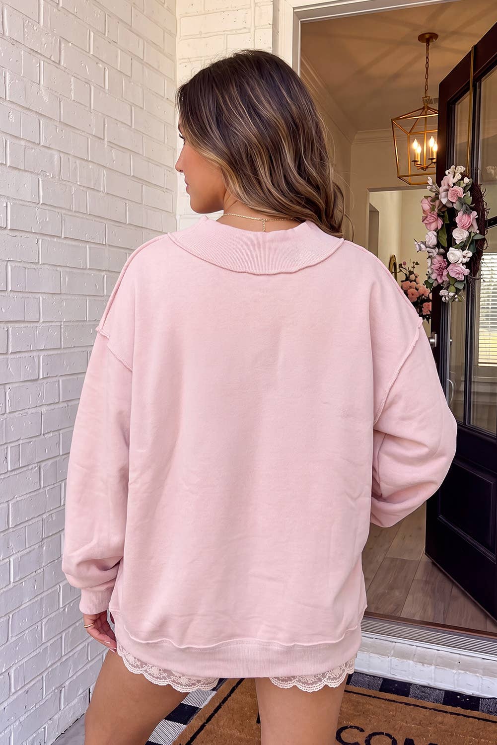 LAS Saved By Grace Mock Neck Sweatshirt (S-XL)