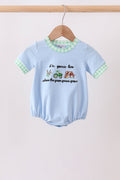 Blue Farm Embroidered Bubble