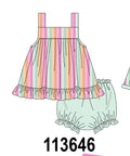 Rainbow Stripe Bloomer Set