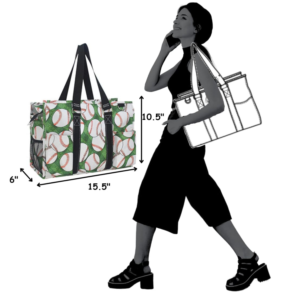 NGIL Utility Water Resistant Tote Bag, Top Zipper Closure, Perfect Gifts for Working Women, Nurses, Gym bag
