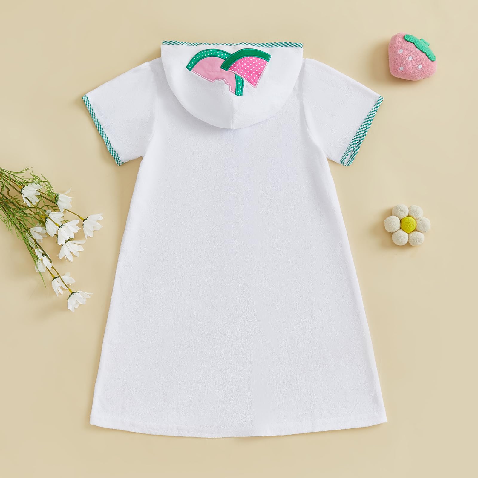 woshilaocai Toddler Baby Swim Cover Up Boy Girl Terry Cloth Hooded Zip-up Cover Ups for Swimwear Summer Beach
