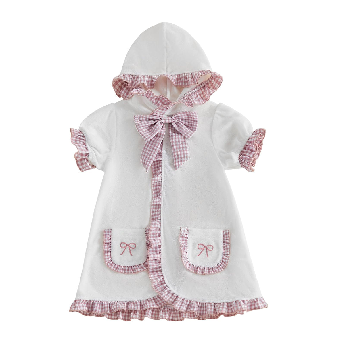 woshilaocai Toddler Baby Swim Cover Up Boy Girl Terry Cloth Hooded Zip-up Cover Ups for Swimwear Summer Beach