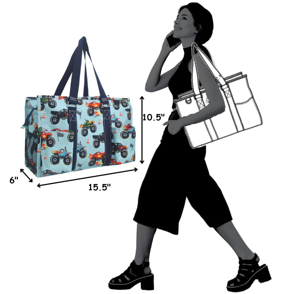 NGIL Utility Water Resistant Tote Bag, Top Zipper Closure, Perfect Gifts for Working Women, Nurses, Gym bag