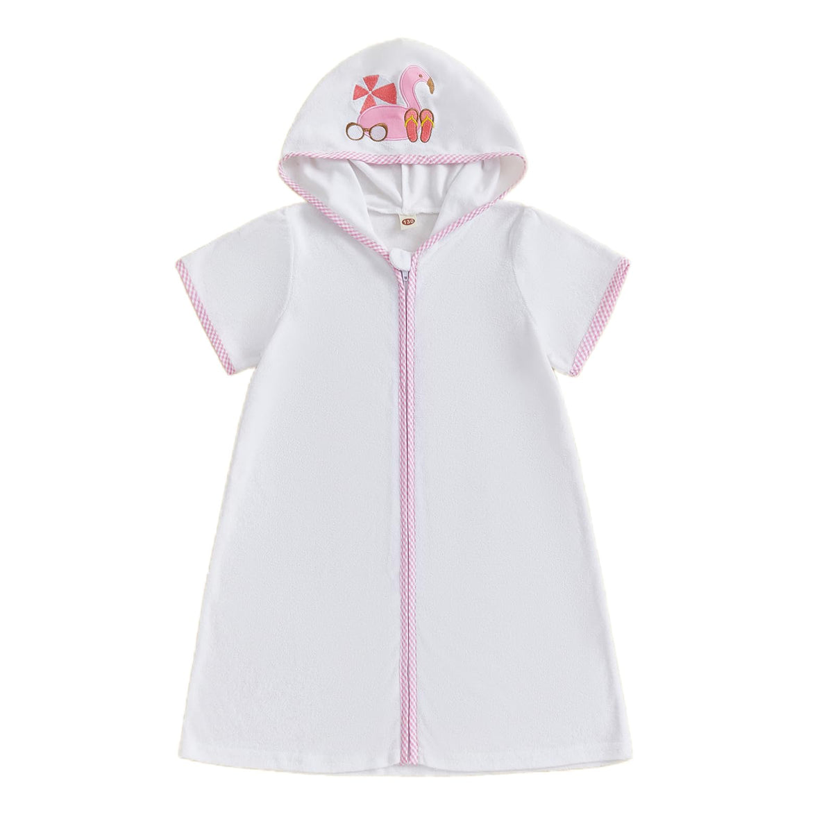 woshilaocai Toddler Baby Swim Cover Up Boy Girl Terry Cloth Hooded Zip-up Cover Ups for Swimwear Summer Beach