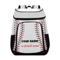 Sport Stripe Baseball Cooler Backpack Leakproof Large Capacity Insulated Backpack Cooler Bag Lunch Bag for Work/Hiking/Camping/Beach/Fishing