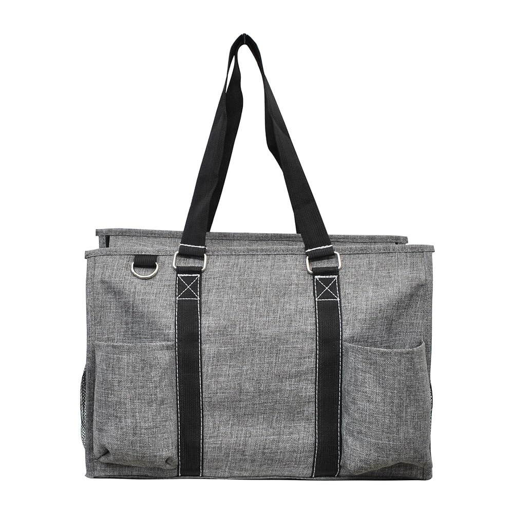 NGIL Utility Water Resistant Tote Bag, Top Zipper Closure, Perfect Gifts for Working Women, Nurses, Gym bag