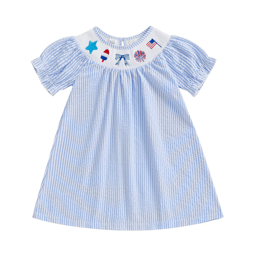 Birthday Girl Outfit Toddler Smocked Birthday Dress B Day Dresses for Girls 2nd 3rd 4yr 5yr Birthday Gift