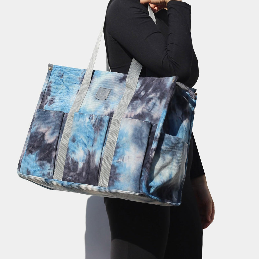 ESVAN Utility Tote Bag with Zip Top Waterproof Teacher Tote Bag for Teacher Work Women Beach