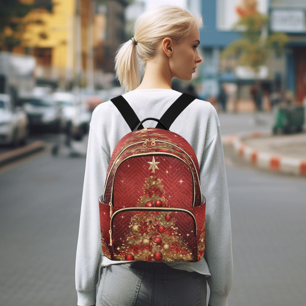 ALAZA Baseball Red Lace Women Backpack Purse Ladies Fashion Shoulder Bag Daypack Travel Bag 7.5L