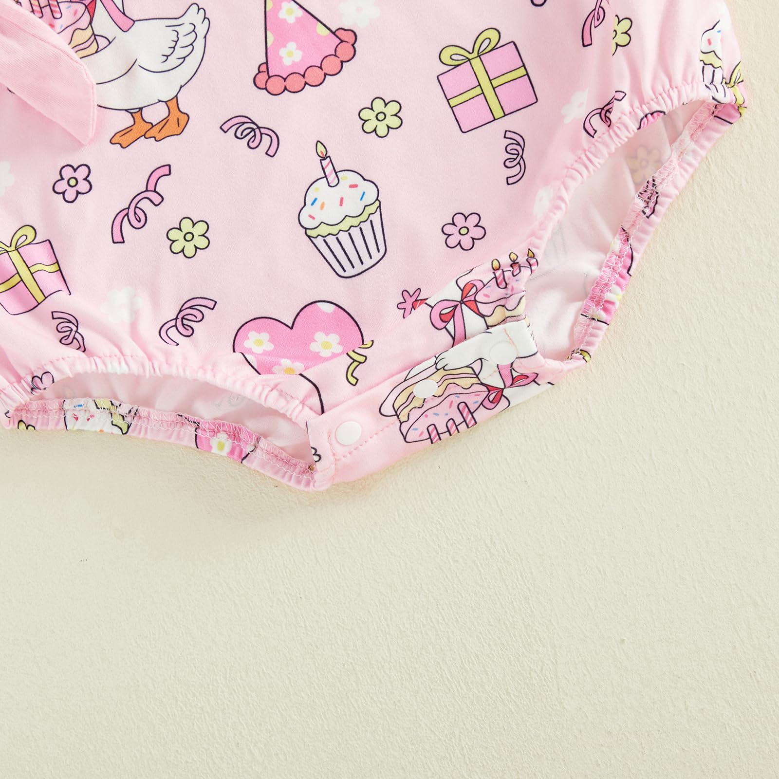 BemeyourBBs Baby Girl First Birthday Outfit 1st Birthday Cake Smocked Romper Jumpsuit One Year Clothes