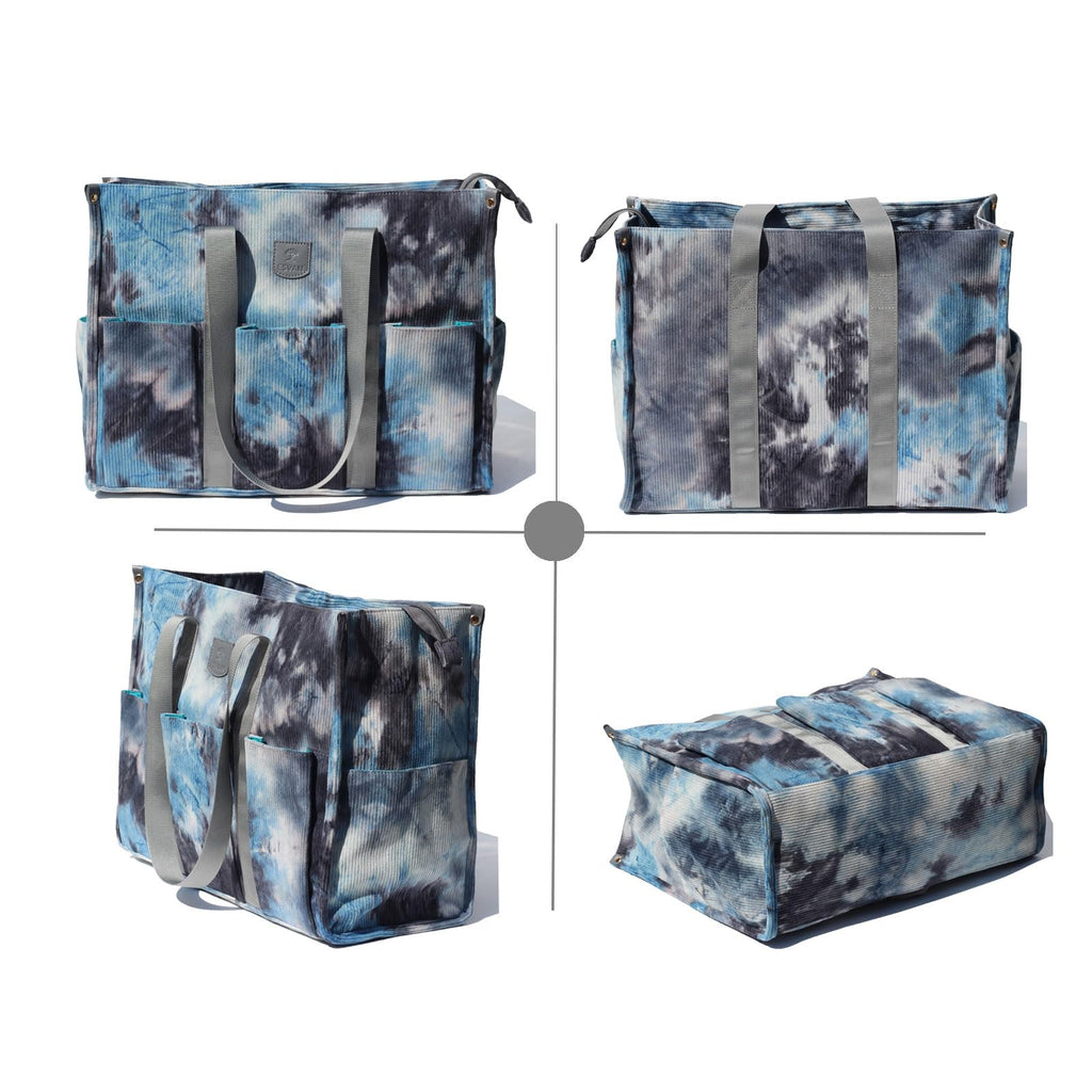 ESVAN Utility Tote Bag with Zip Top Waterproof Teacher Tote Bag for Teacher Work Women Beach