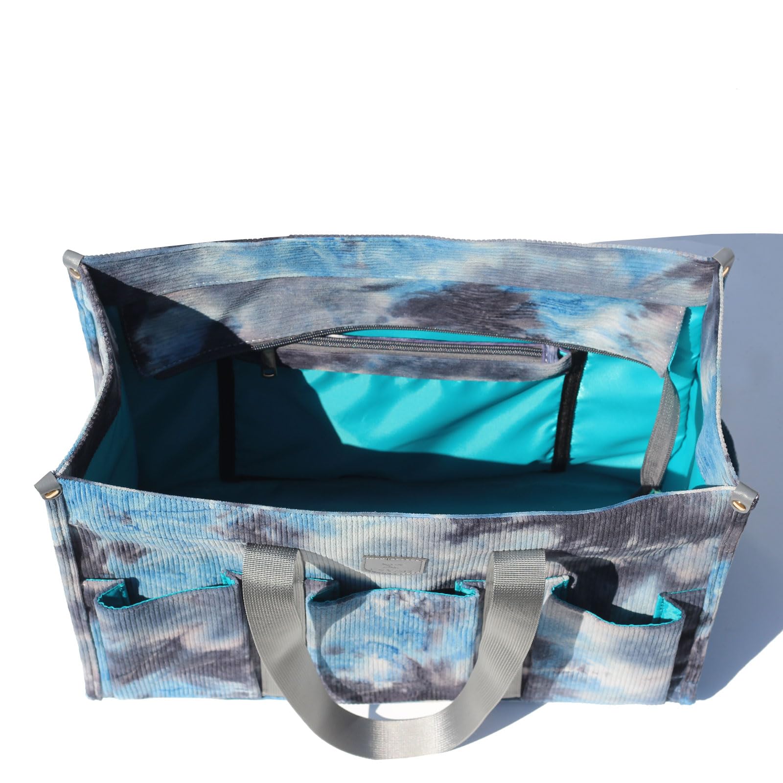 ESVAN Utility Tote Bag with Zip Top Waterproof Teacher Tote Bag for Teacher Work Women Beach
