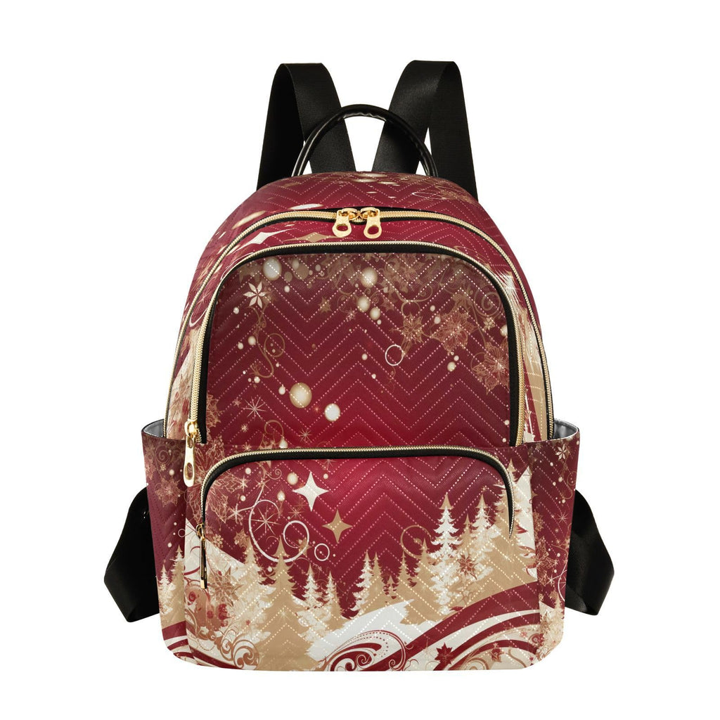 ALAZA Baseball Red Lace Women Backpack Purse Ladies Fashion Shoulder Bag Daypack Travel Bag 7.5L