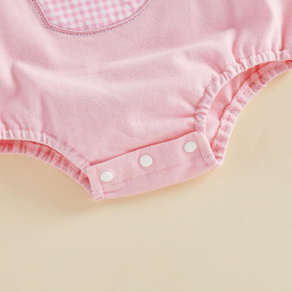 Baby Girl First Birthday Outfit Puff Short Sleeve Romper Bodysuit 1 Cake Embroidery Cake Smash Jumpsuit Clothes