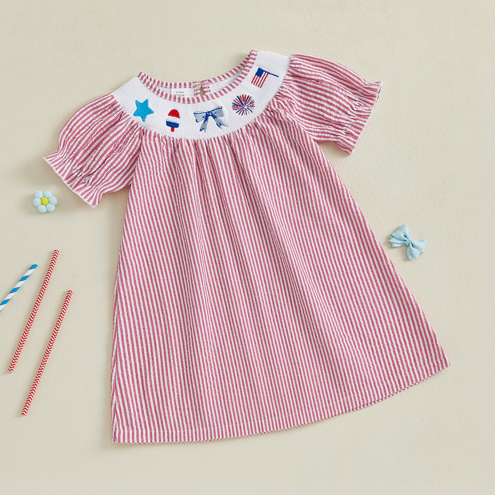 Birthday Girl Outfit Toddler Smocked Birthday Dress B Day Dresses for Girls 2nd 3rd 4yr 5yr Birthday Gift