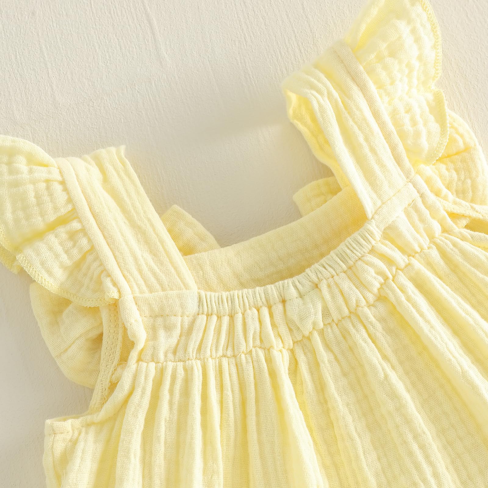 Seyurigaoka Baby Girl Summer Clothes Ruffle Collar Sleeveless Top Striped Shorts Sets Toddler Outfits 3 6 12 18 24 Months