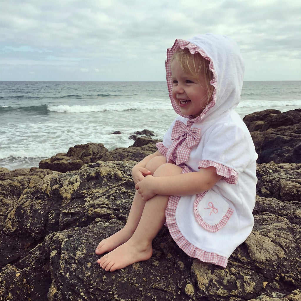 woshilaocai Toddler Baby Swim Cover Up Boy Girl Terry Cloth Hooded Zip-up Cover Ups for Swimwear Summer Beach