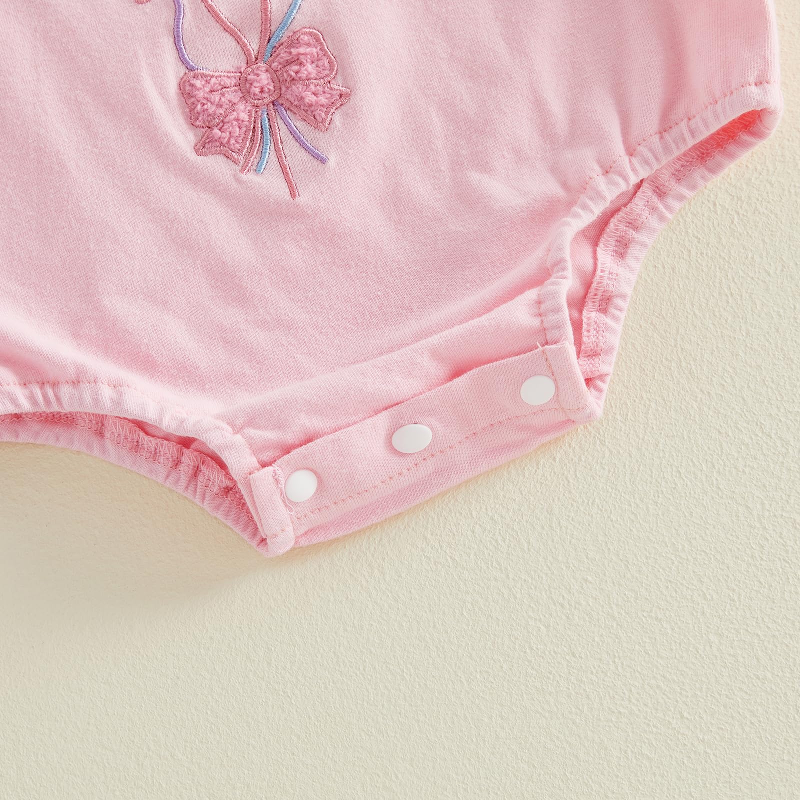 Baby Girl First Birthday Outfit Puff Short Sleeve Romper Bodysuit 1 Cake Embroidery Cake Smash Jumpsuit Clothes