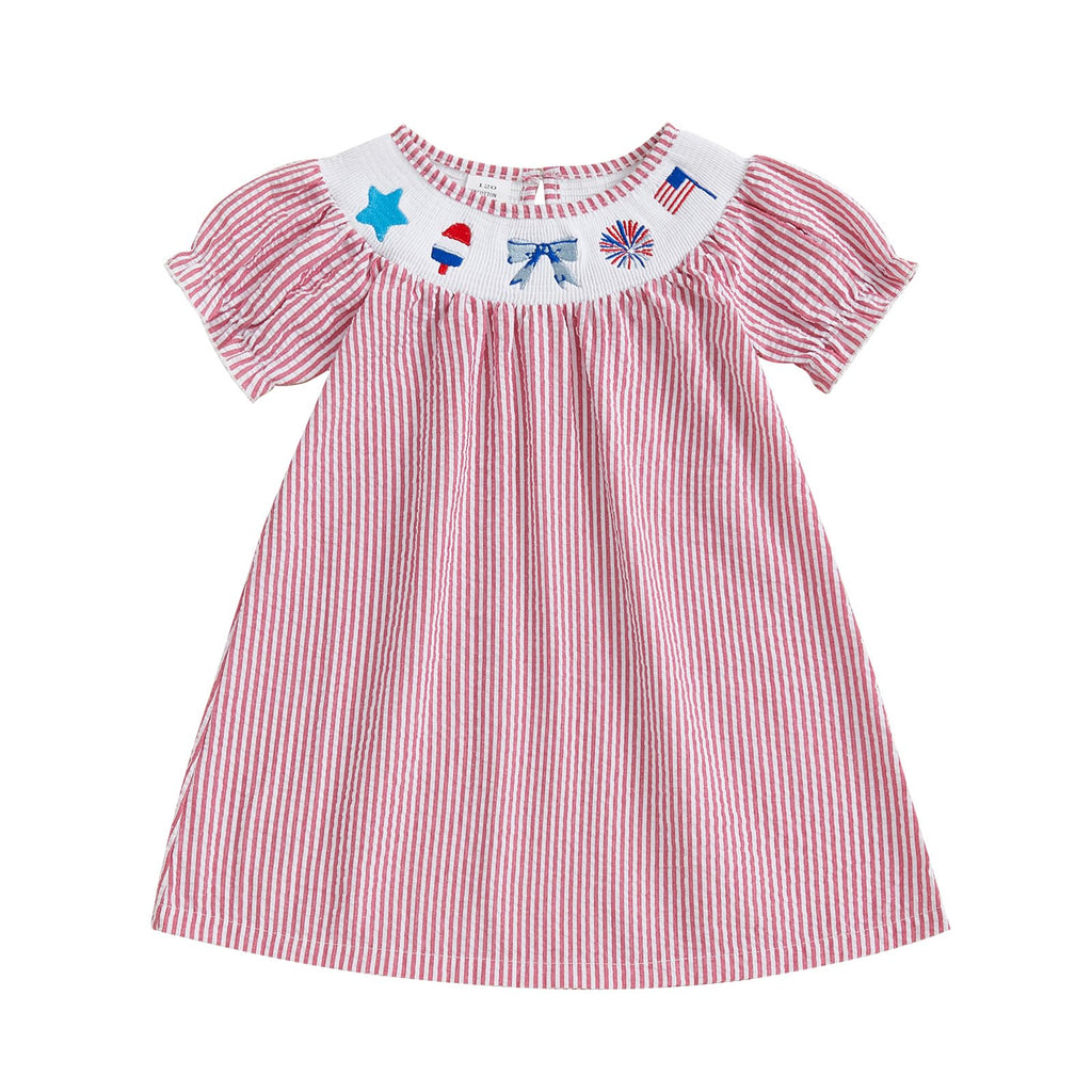 Birthday Girl Outfit Toddler Smocked Birthday Dress B Day Dresses for Girls 2nd 3rd 4yr 5yr Birthday Gift