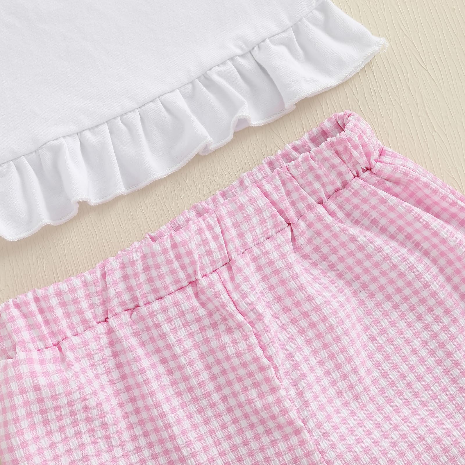 Toddler Baby Girl 2PCS Turtle Embroidered Short Sleeve Tops Elastic Waist Shorts Outfits Set