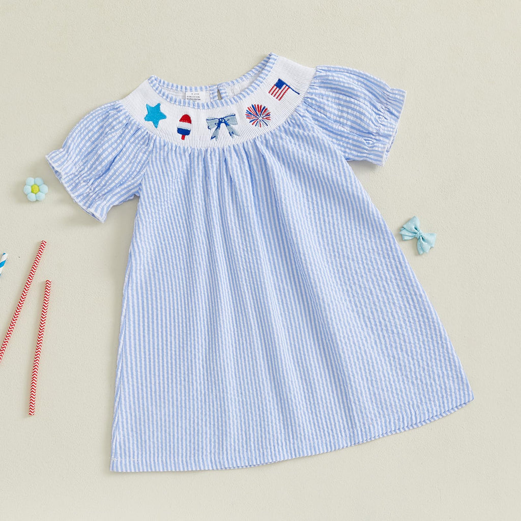 Birthday Girl Outfit Toddler Smocked Birthday Dress B Day Dresses for Girls 2nd 3rd 4yr 5yr Birthday Gift