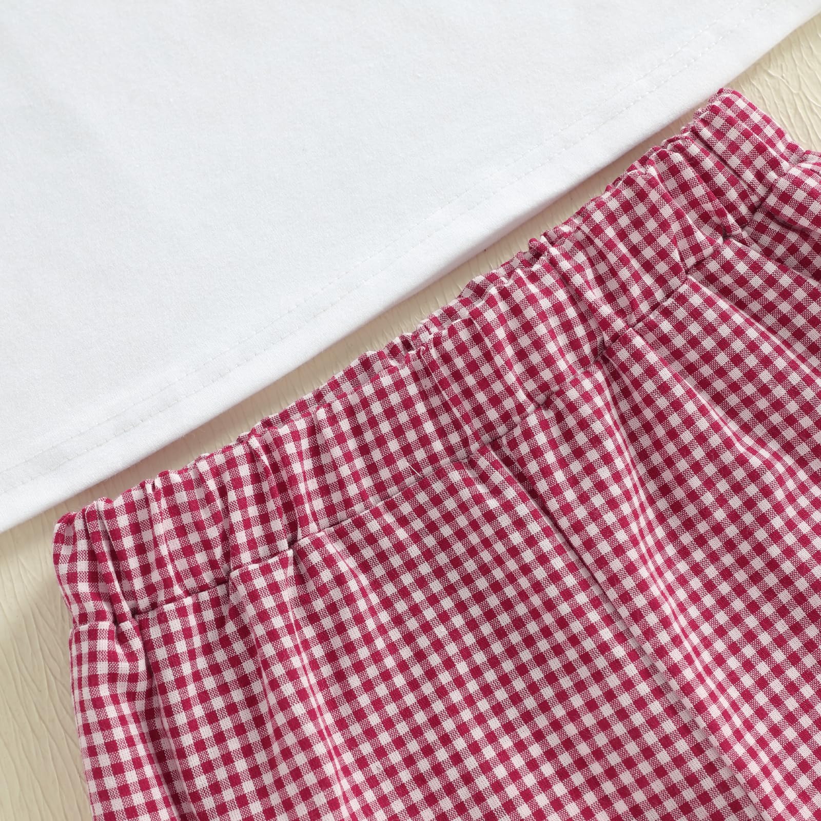Toddler Baby Girl Outfit Summer Fly Sleeve Dessert House/Floral Embroidery T-shirt Top Shorts Pants 2PCS Clothes Set