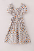 Witch pumpkin print mom dress