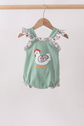 Sage Chicken Applique Bubble