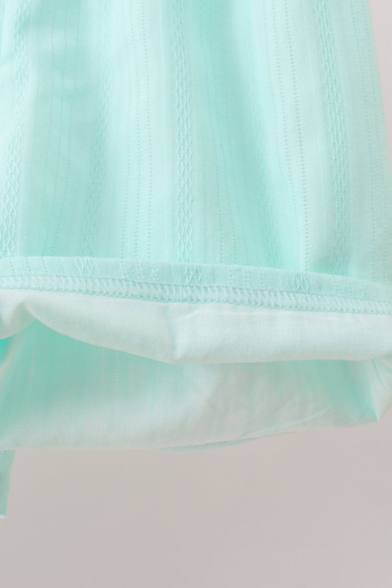 Green Marine Embroidered Jacquard Set