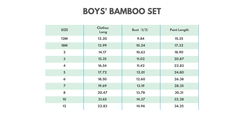 Blue character bamboo pajama set