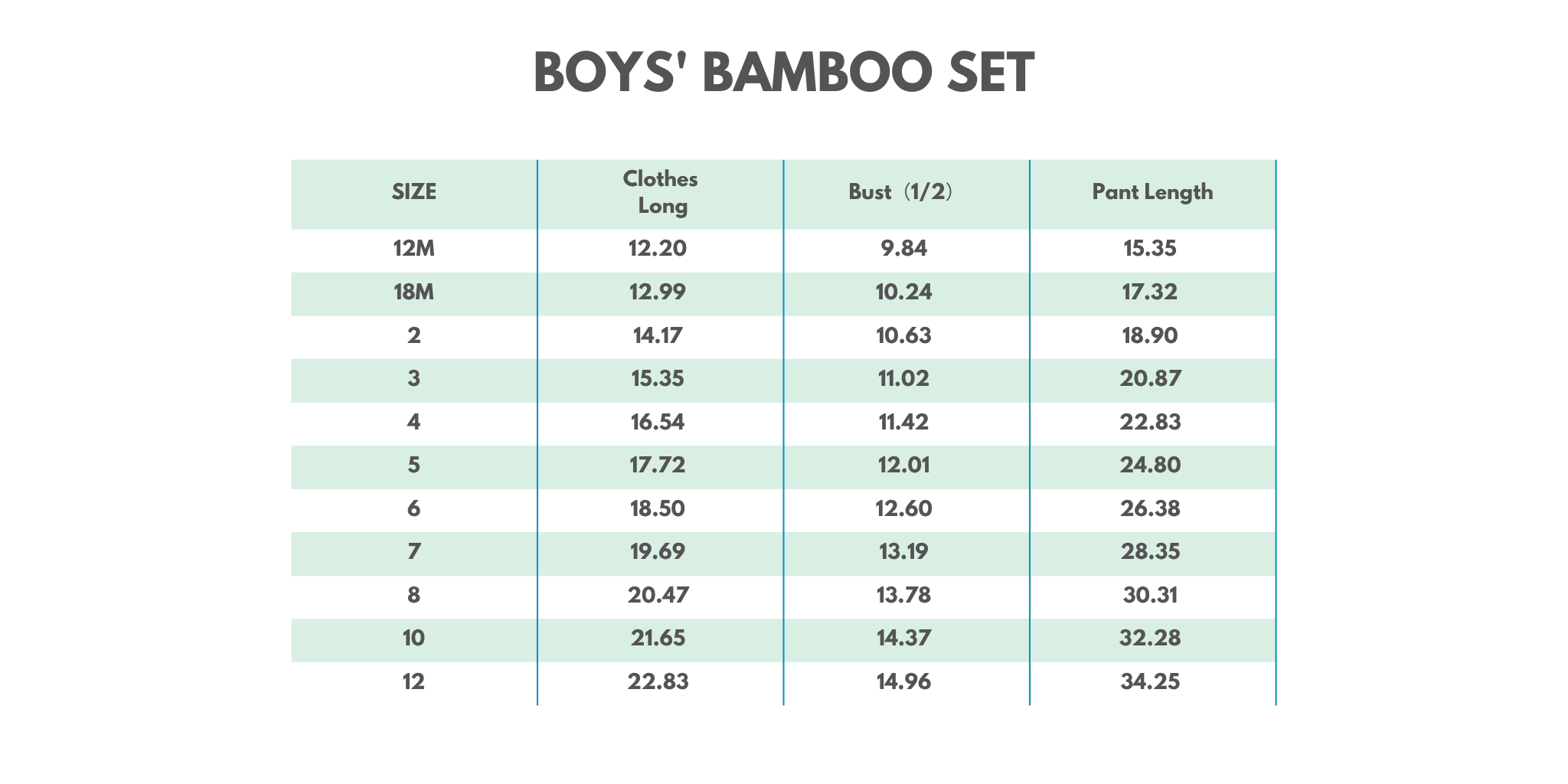 Blue character bamboo pajama set